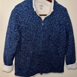 L.L. Bean Cream Fleece-Lined Jacket